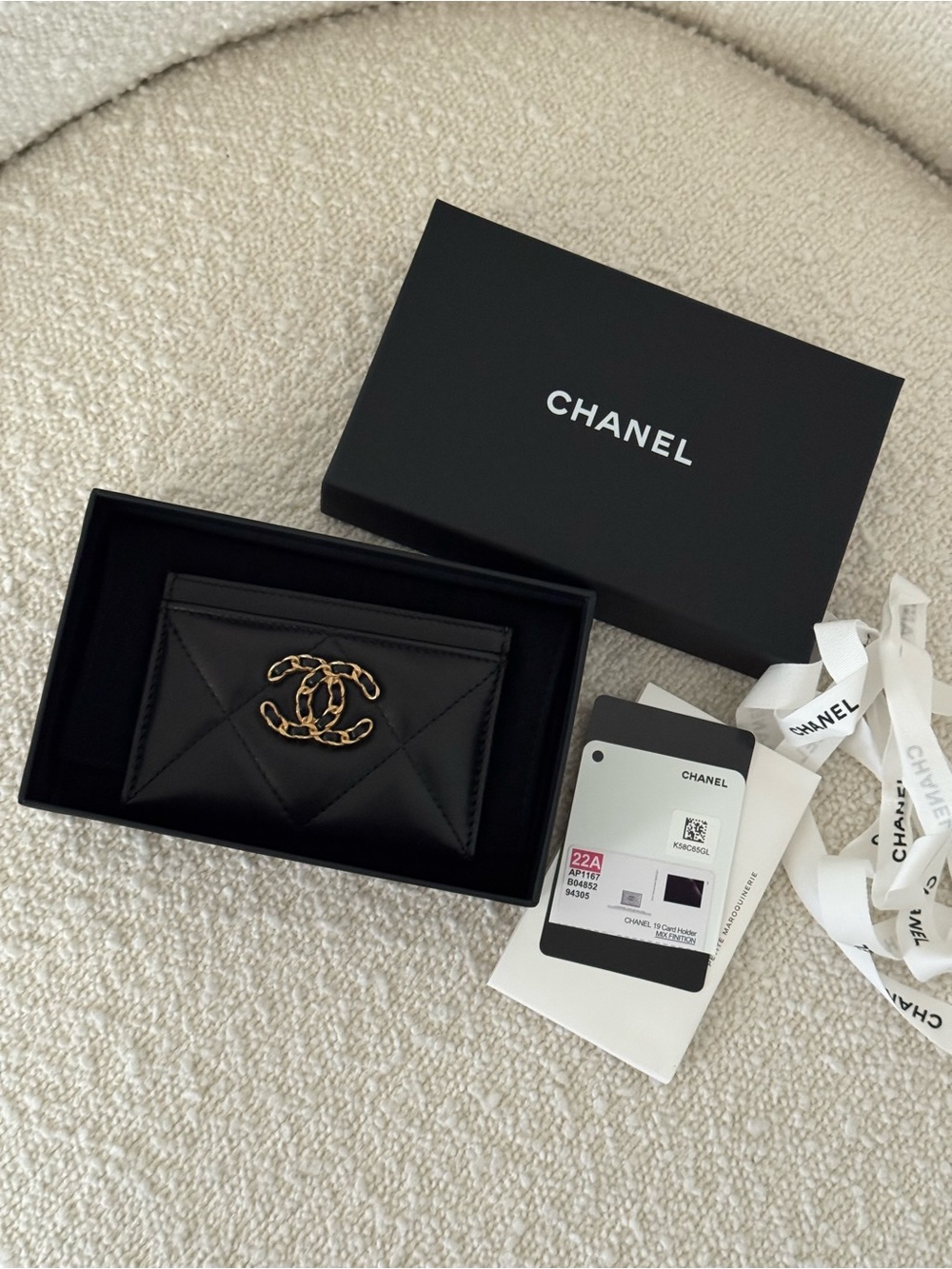 Chanel 19 Card Holder